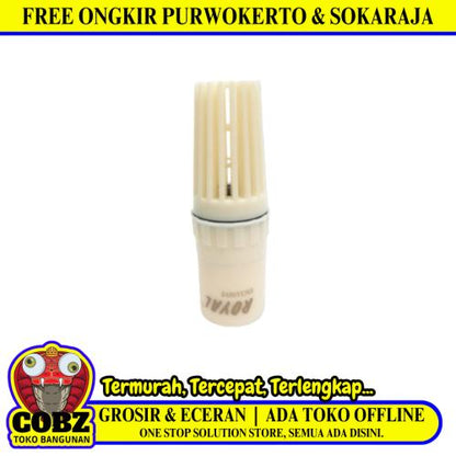 1 IN / ROYAL Foot Klep Valve Saringan Pipa Pompa Torrent PVC