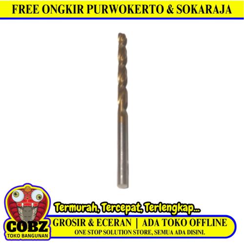 3 MM / IGM Shank Twist Drill Bits Mata Bor Besi Baja Kayu PVC