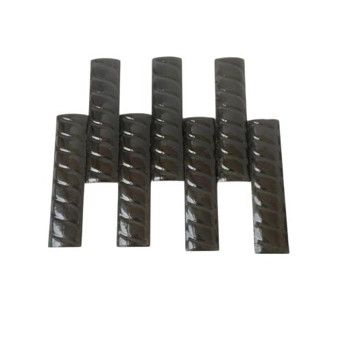 10 CM / NM Kuku Macan Bon Bon Lis Keramik Permukaan  Hitam Lembar