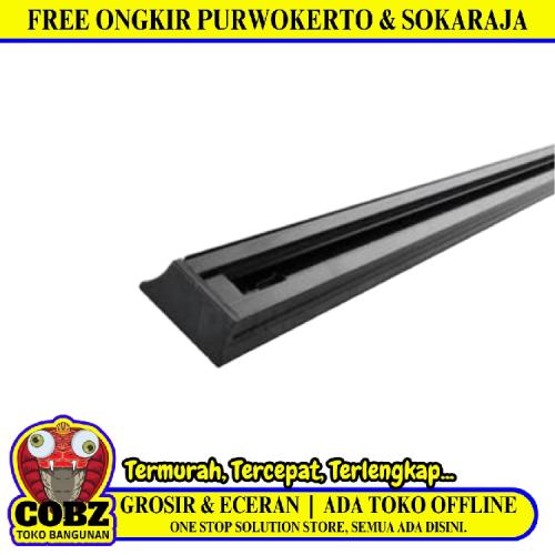 100 CM / HOLYLUX Rel Rail Lampu Sorot Spot Tracklight Hitam