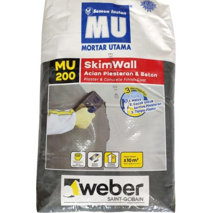 20 KG / MU 200 SKIN Semen Instant Acian Plesteran & Beton Sak