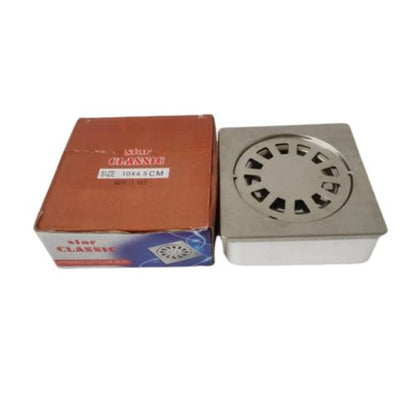 4 IN / STAR CLASSIC  Saringan Got Leher Pendek Floor Drain Stainless