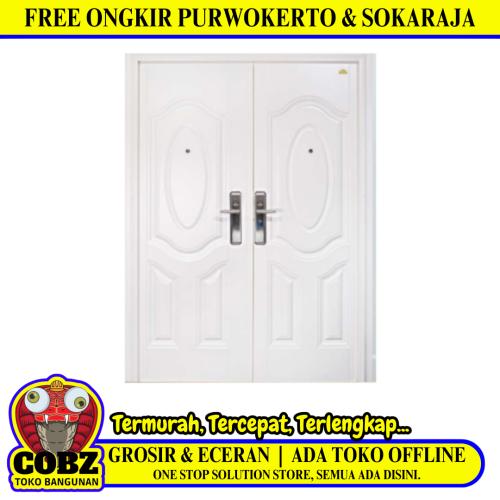 5 CM x 150 CM x 210 CM / FORTRESS FORT 150.10 DOUBLE Pintu Kamar Mandi Baja White Set