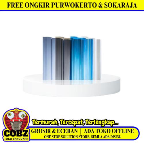 0.8 MM x 840 MM x 2.4 M / SOLARTUFF GRECA Atap UPVC Gelombang Kecil Ice White Lembar