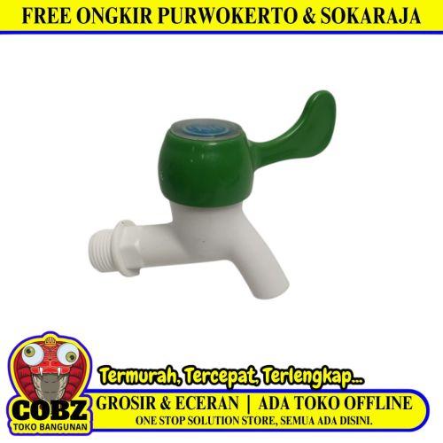 1/2 IN / HSG Kran Air Tembok Taman Kamar Mandi Plastik PVC