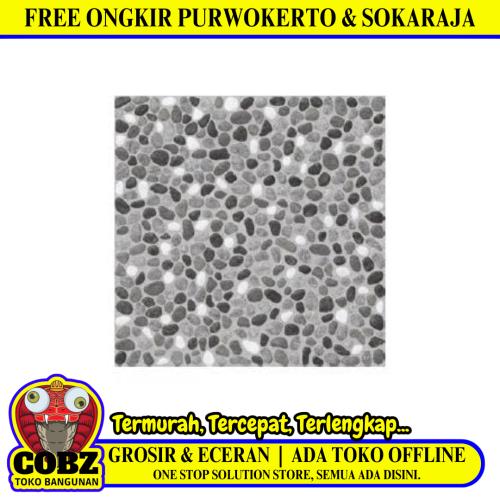 40 CM x 40 CM / ASIA OREGON Keramik Lantai Teras Garasi Matte Grey Dus