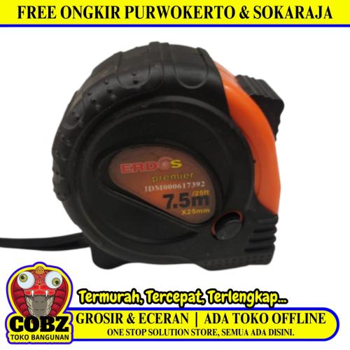 7.5 M / ERDOS Meteran Alat Ukur Tukang Bangunan Measuring Tape