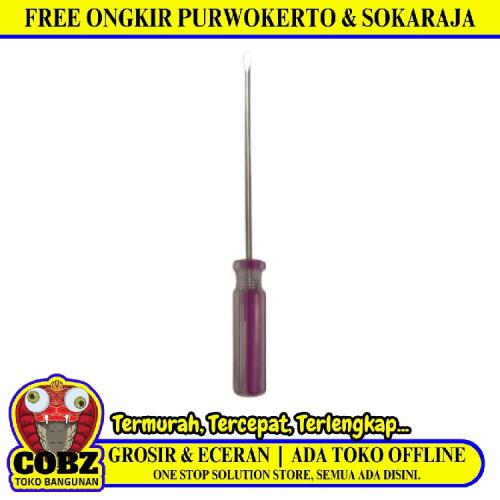 4 INCH / BLITZ Obeng Screwdriver One Way Minus Gagang Fiber