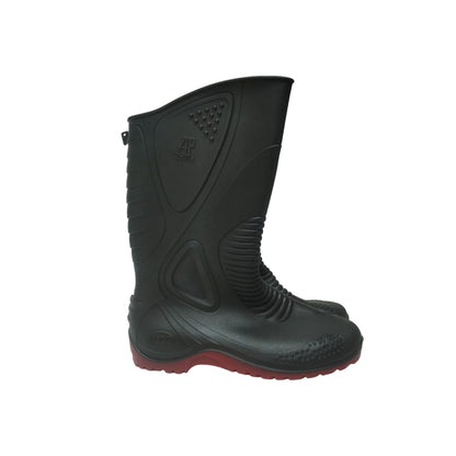 No 41 / AP MOTO Sepatu Boot Kebun Pabrik Proyek Safety Karet Hitam Set