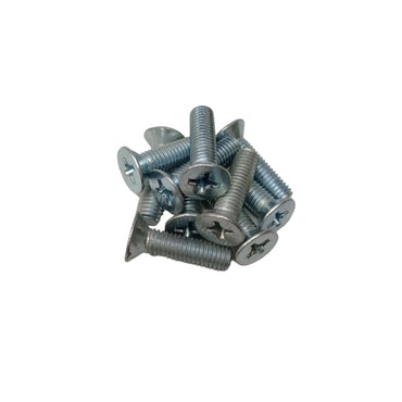 M 8 x 30 MM / TM Baut JF Kepala Rata Plus Putih Biji