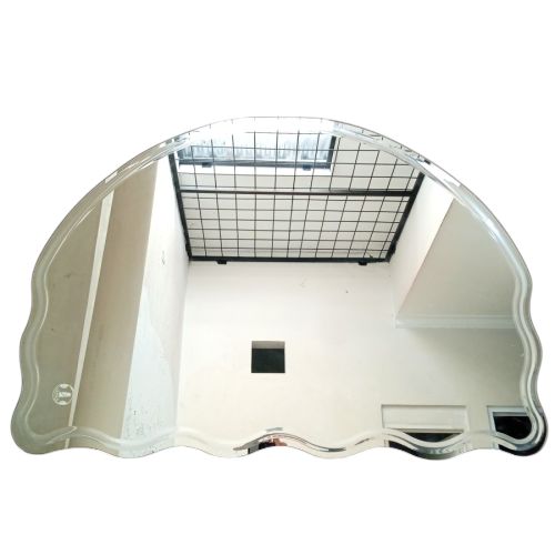 78 CM X 75 CM / ISANO Cermin Wastafel Kaca Kamar Mandi Abstrak Set