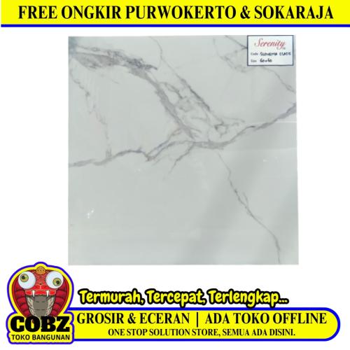 60 CM x 60 CM / SERENITY SLOVENIA CLASSIC Granit Lantai Rumah Glossy Dus