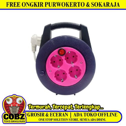 15 M / REIDA Kabel Roll Stop Kontak Colokan Full Tembaga SNI