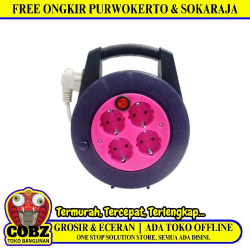 15 M / REIDA Kabel Roll Stop Kontak Colokan Full Tembaga SNI