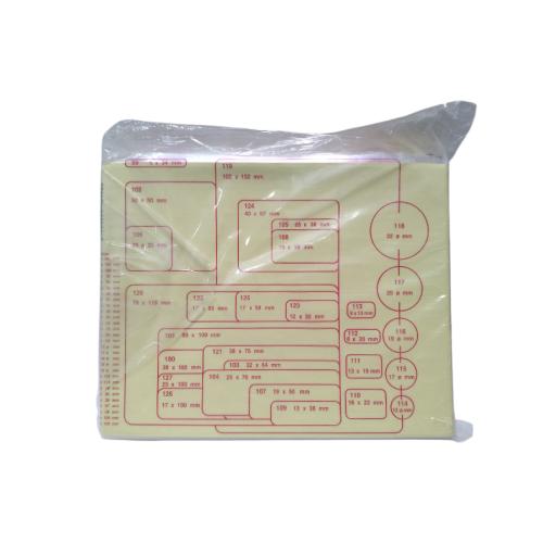 No. 123 / GOLDEN COCK Kertas Label Harga Pack