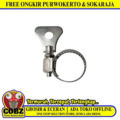 3/4 IN / TM Klem Selang Air Gas LPG Regulator Hose Clamp Stainless