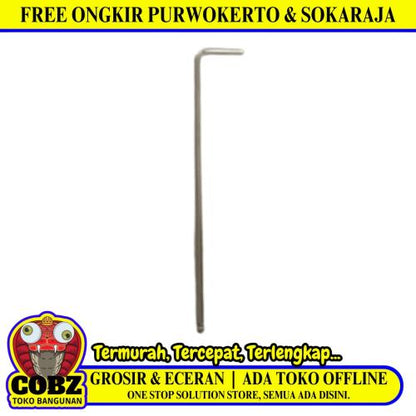 2 MM / TM Kunci L Hexagon Wrench Screw Panjang Per Pcs