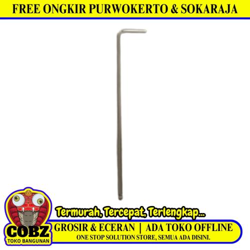 2 MM / TM Kunci L Hexagon Wrench Screw Panjang Per Pcs