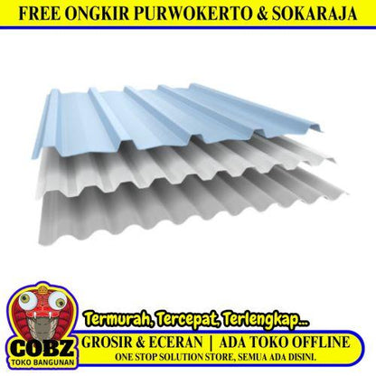 1.2 MM x 760 MM x 4 M / ALDERON RS GRECA Atap U PVC Gelombang Kecil Lite Grey Lembar