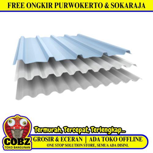 1.2 MM x 760 MM x 4 M / ALDERON RS GRECA Atap U PVC Gelombang Kecil Lite Grey Lembar