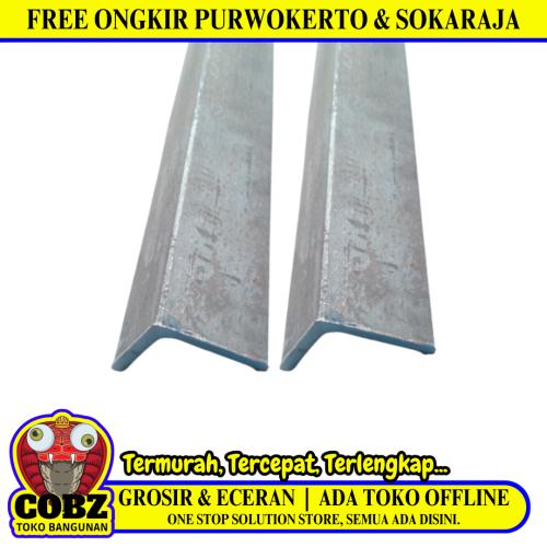 4 CM x 4 CM x 6 M / TM Siku L Plat Besi Biru Batang