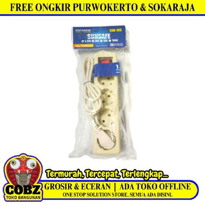 4 LUBANG × 150 CM/ SUNSAFE Stop Kontak Colokan Terminal Kabel 1.5 M