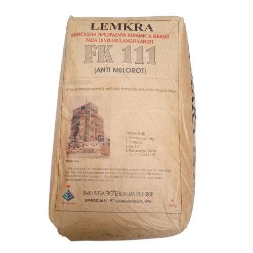 30 KG / LEMKRA FK 111 Semen Perekat Keramik Dinding Anti Melorot Sak
