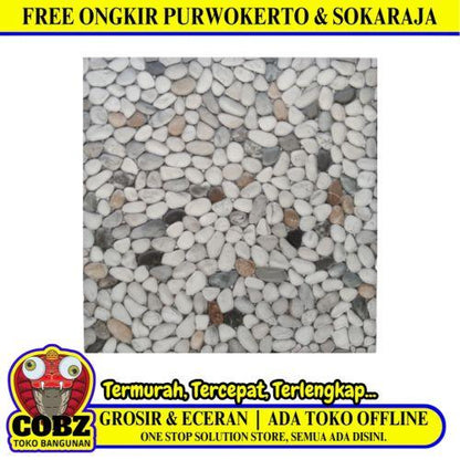 50 CM x 50 CM / UNO RUST CORALIA Keramik Lantai Teras Garasi Matte Grey Dus