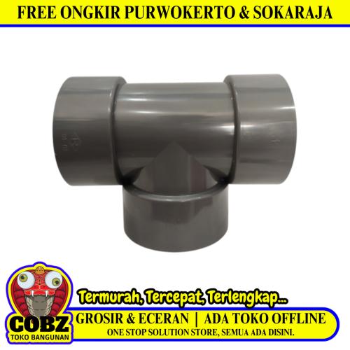 4 IN / RUCIKA  D-DT Tee Sambungan Fitting Pipa PVC