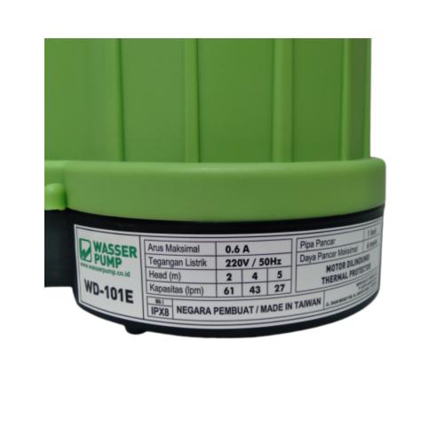 WASSER WD-101 E Pompa Celup Air Bersih Kolam Sumur Non Otomatis Set