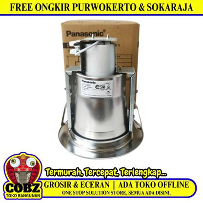3 IN / PANASONIC Kap Lampu Rumah Lampu Downlight Frame Reflektor Silver