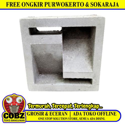 20 CM x 20 CM / BL 51 Rooster Lubang Angin Semen 1 Sisi Biji