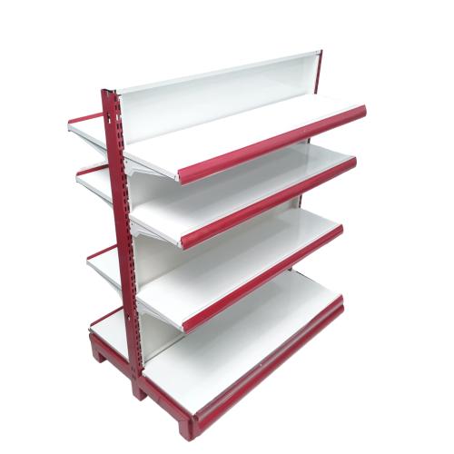 SB 30 CM x L 90 CM x 115 CM / TM RD 8 Rak Minimarket Gondola Double Starting Merah Putih Set