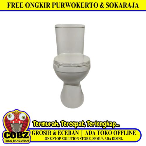 65 CM x 37 CM x 70 CM /  ICEPOL Monoblok Kloset Duduk Tangki Putih Set