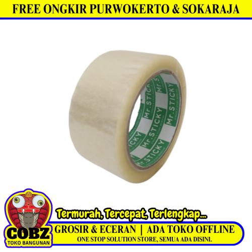 45 MM / MR STICKY Isolasi Selotip Lakban Stationary Tape Transparan