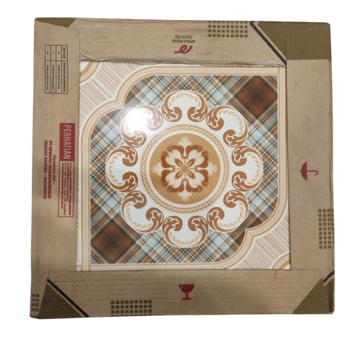 40 CM x 40 CM / ARWANA MADRID Keramik Lantai Rumah Glossy Beige Dus