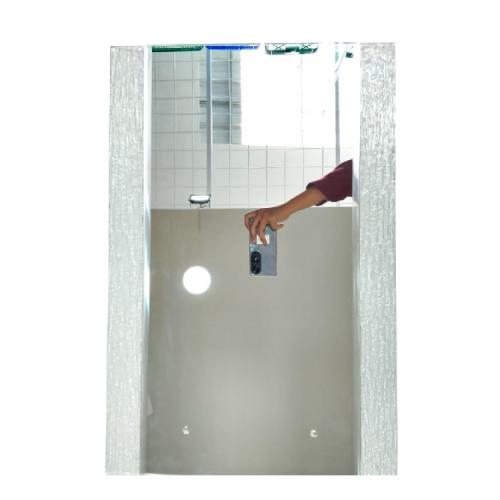 40 CM x 60 CM / GRAGE Cermin Wastafel Kaca Kamar Mandi EURO Es Set