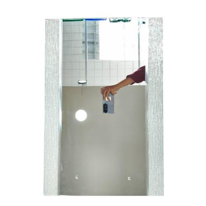 40 CM x 60 CM / GRAGE Cermin Wastafel Kaca Kamar Mandi EURO Es Set