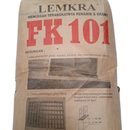 30 KG / LEMKRA FK 101 Semen Perekat Keramik Di Atas Keramik Lantai Sak