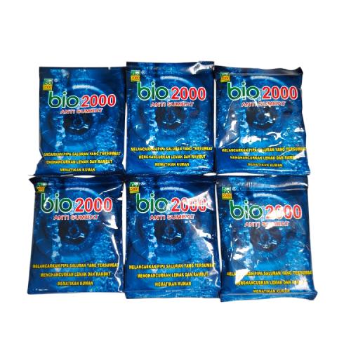 600 GR / BIO 2000 Anti Sumbat Pembersih Saluran Pipa WC Mampet Dus