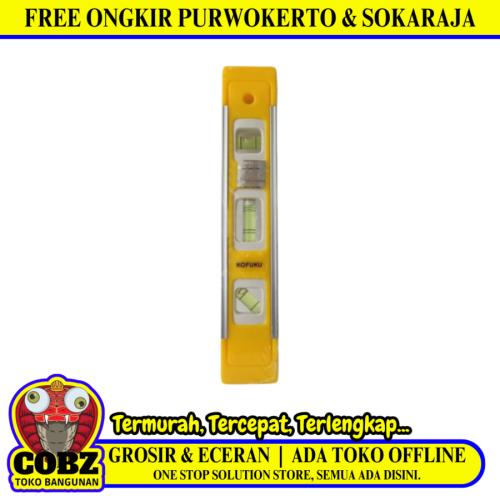 9 IN / KOFUKU Penggaris Waterpass Alat Ukur Kemiringan Magnet