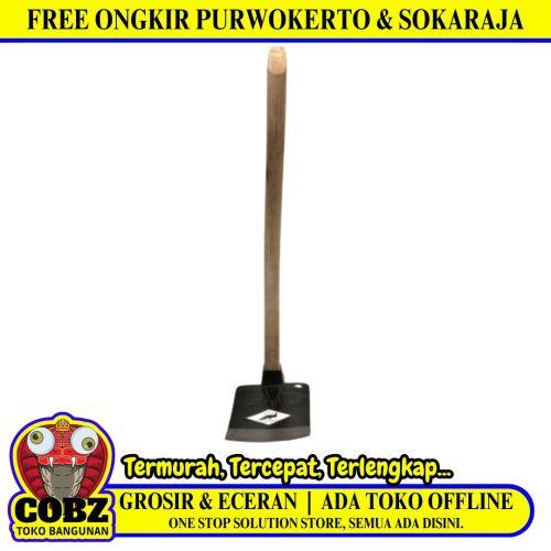 SSS Mata Pacul Cangkul Tani Kebun Tanaman Baja Plus Gagang Kayu Set