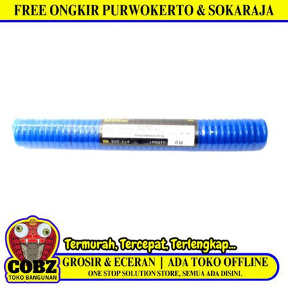 600 CM / MOLLAR Selang PU Pneumatic Hose Kompresor Angin Biru