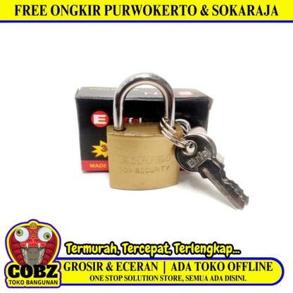 30 MM / EIFFEL 01 Gembok Pintu Pagar Padlock Anti Maling Leher Pendek