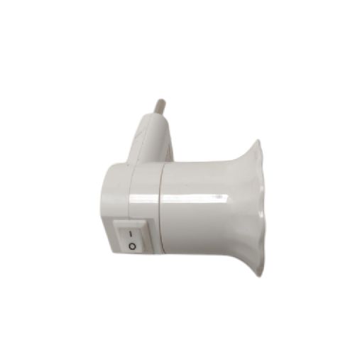 MATSUI Fitting Lampu Saklar Steker Colok Dinding Tidur+ Switch Putih