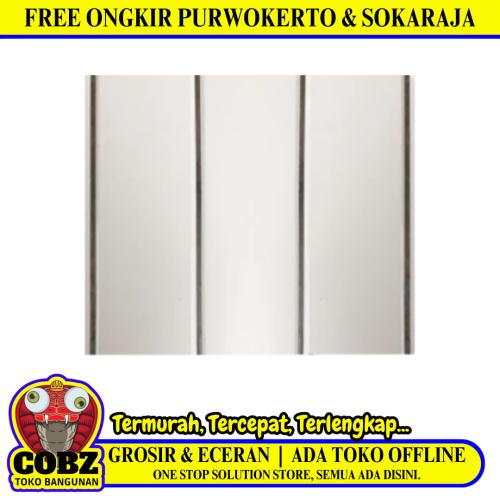 8 MM x 30 CM x 4 M / SHUNDA PLAFON K-902 Plafon Gypsum GRC U PVC Hotstamping Lembar