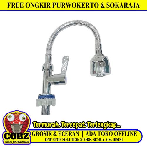 1/2 IN / ONDA V-TUL FLEXI Kran Angsa Fleksibel Sink BCP Wastafel Stainless