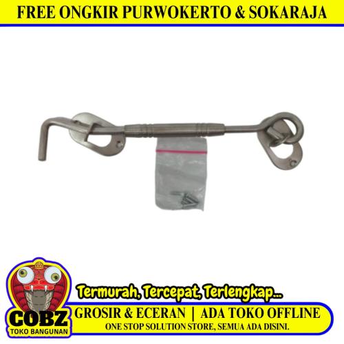 8 IN / CRD Hak Angin Cantol Penahan Jendela Window Hook Besi