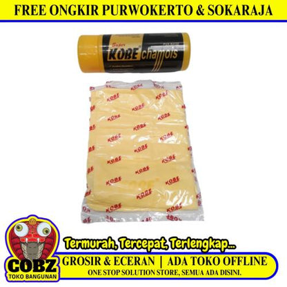 43 CM x 32 CM / KOBE Lap Kanebo Chamois Mobil Motor + Tabung Set