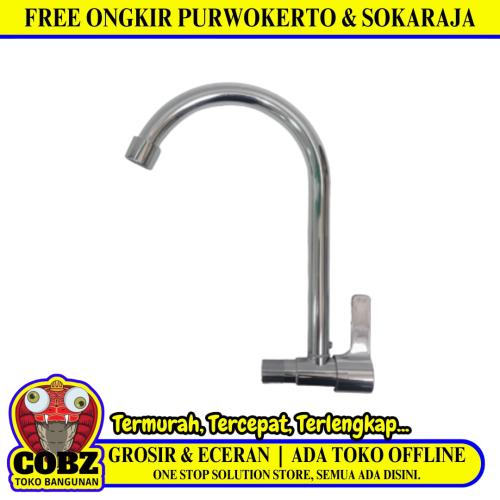 1/2 IN / RELAXA 002 Kran Angsa Sink Bak Cuci Piring Tembok Stainless